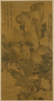 图片[1]-Tang Yin Qiantang Scenery Map Axis-China Archive